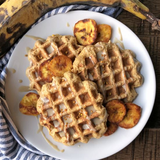 Egg Free Plantain Waffles