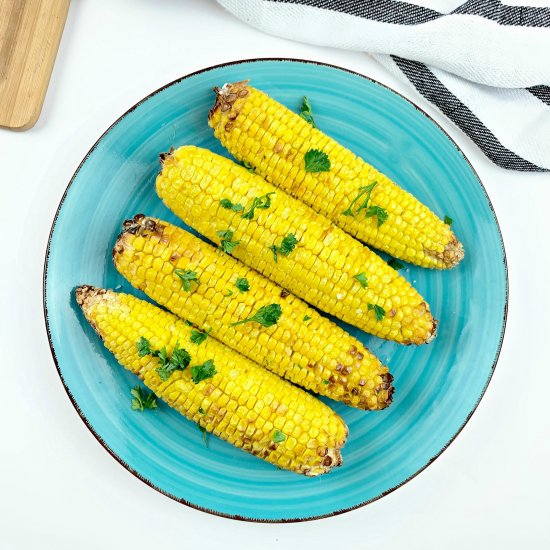 AIR FRYER CORN ON THE COB