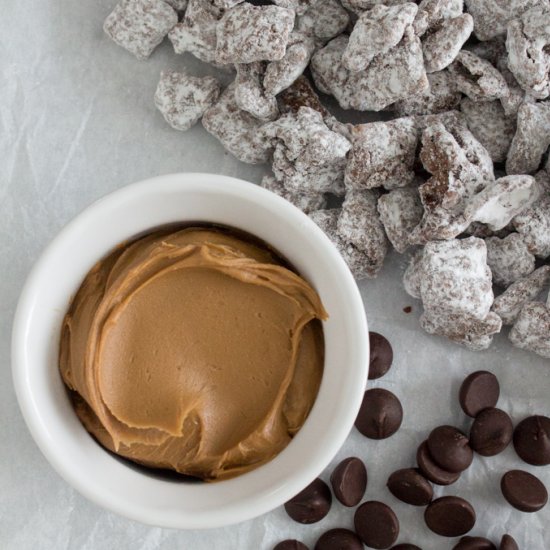 Dark Choco Cookie Butter Puppy Chow