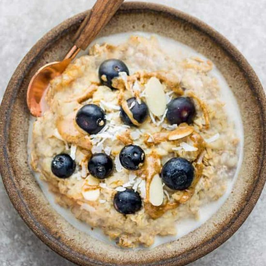 Blueberry Steel Cut Oatmeal