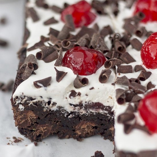 Vegan Black Forest Brownies