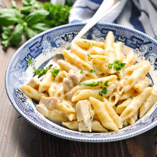 Dump-and-Bake Parmesan Pasta