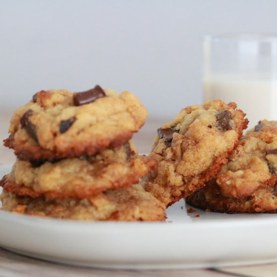 Vegan Chocolate Chunk Cookies