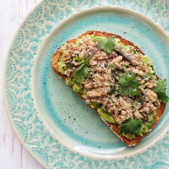 Avocado Sardine Toast