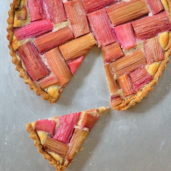 rhubarb frangipane tart