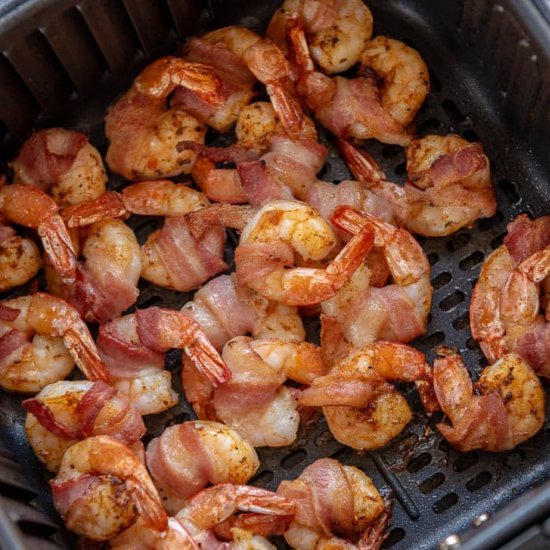 Air Fryer Bacon Wrapped Shrimp