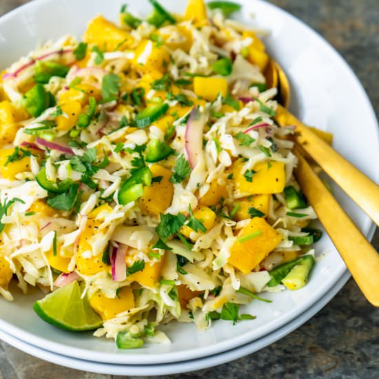 Spicy Mango Slaw