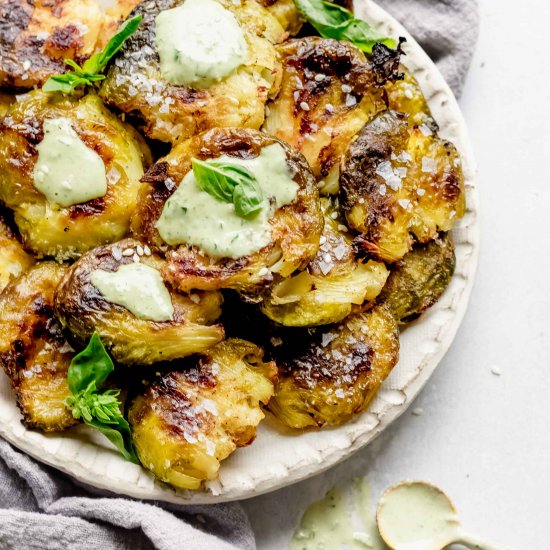 Smashed Brussels Sprouts