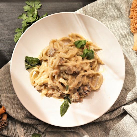 Vegan Morel Mushroom Cream Sauce