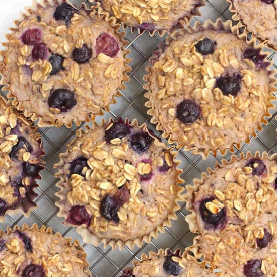 Blueberry Baked Oatmeal Cups