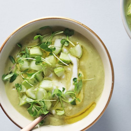 Avocado Cucumber Gazpacho