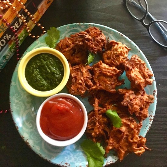 Onion Pakoras (Vegan/Gluten Free)