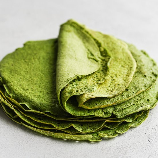 Spinach Crepes