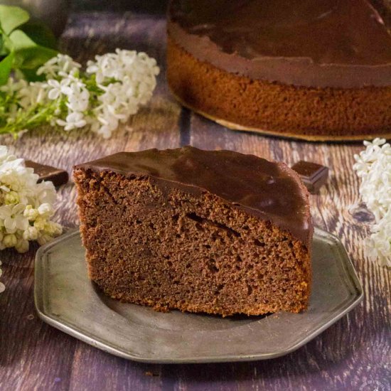 Quick and Tall Cocoa Yogurt Cake