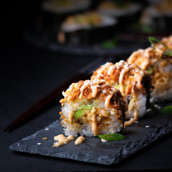 Spicy Tempeh Crunch Roll