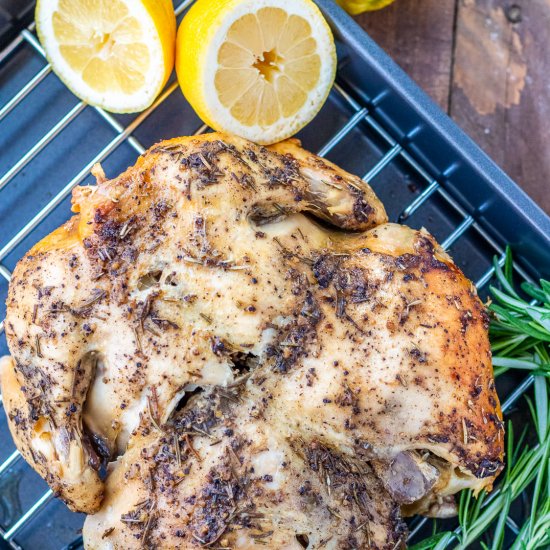 Slow Cooker Lemon Pepper Chicken