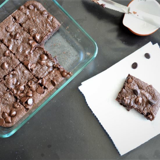 3 Ingredient Fudgy Flax Brownies