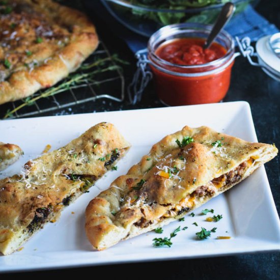 Sausage and Broccoli Stromboli