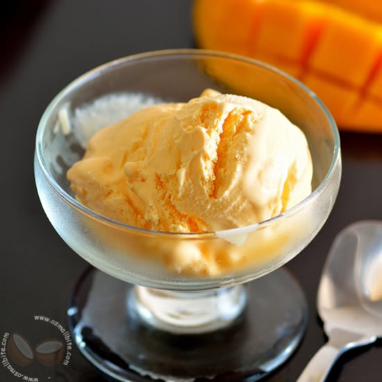 Homemade Mango Ice Cream Recipe