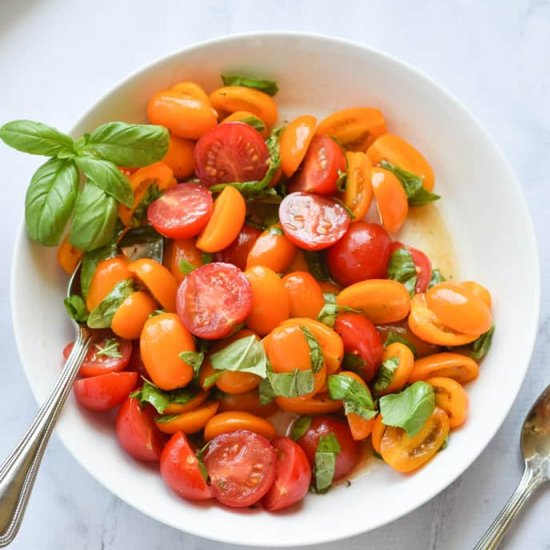 Marinated Tomato Basil Salad