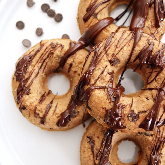 Vegan Chocolate Chip Doughnuts