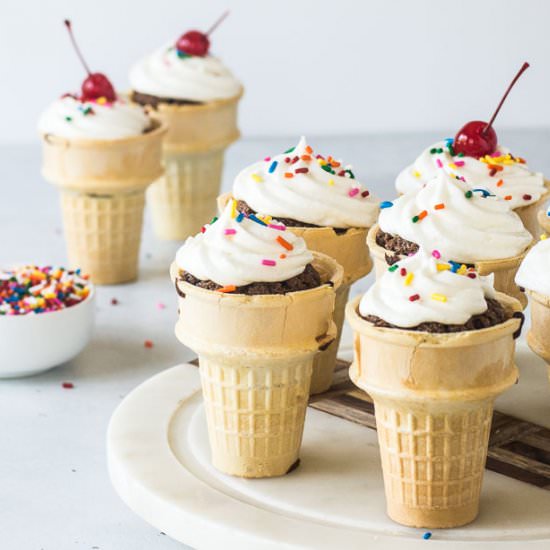 Ice Cream Cone Cupcakes