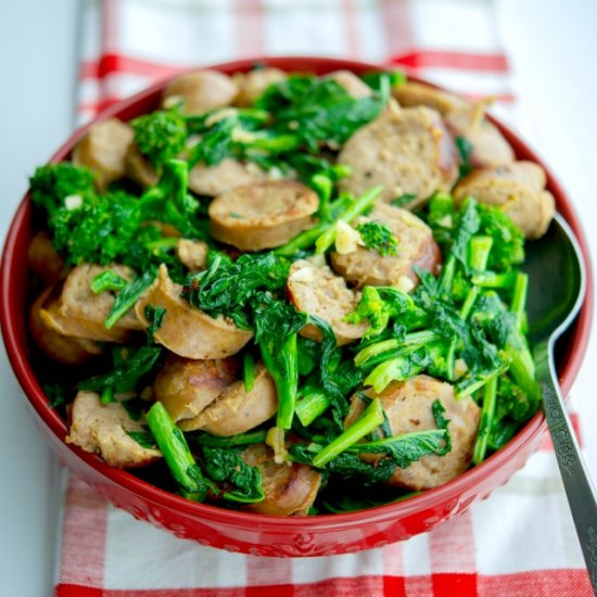 Sausage with Broccoli Rabe