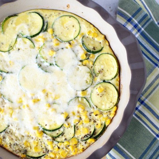 Corn and Zucchini Pie