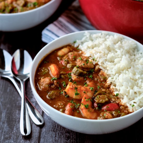 Shrimp and Andouille Gumbo