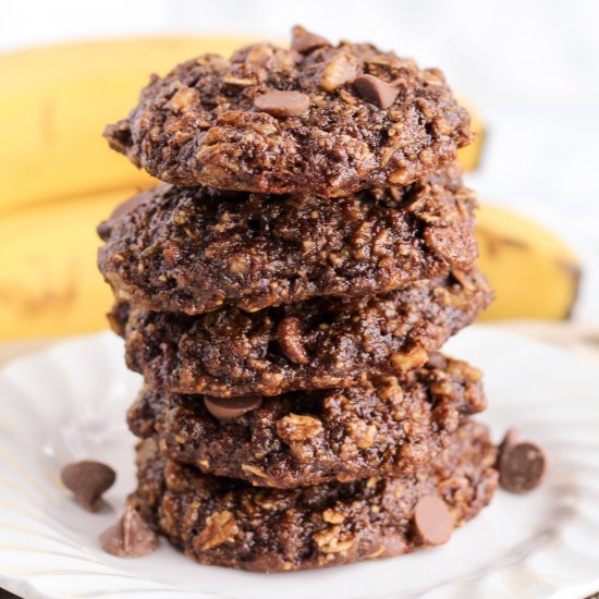 Chocolate Banana Breakfast Cookies