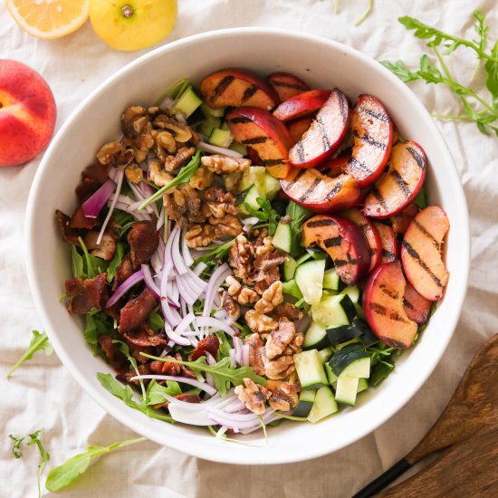 Whole30 Grilled Peach Salad