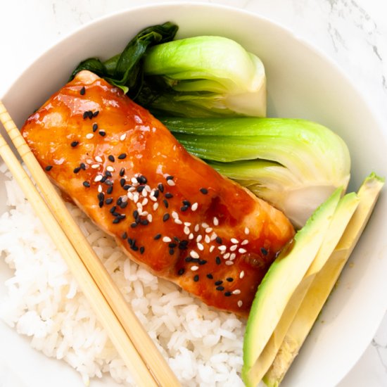 Teriyaki Salmon Bowls