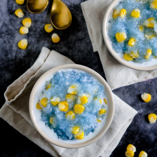 Thai Sticky Rice Pudding with Corn