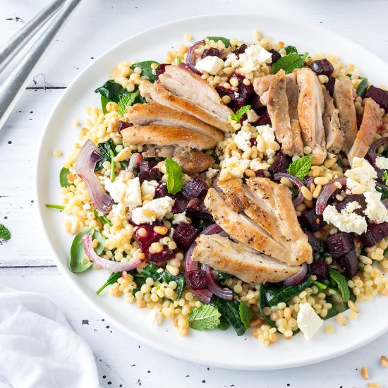 Chicken, Roasted Beet & Feta Salad