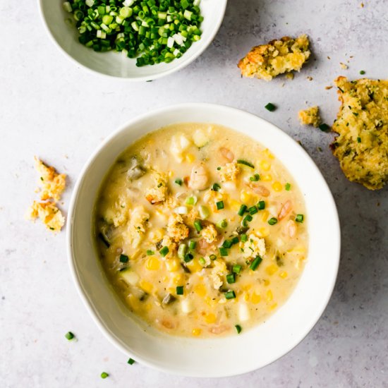 Spicy Shrimp & Corn Chowder