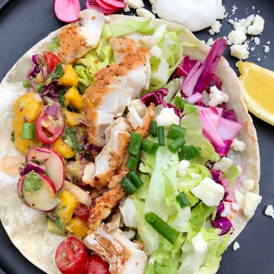 Old Bay Style Fish Tacos