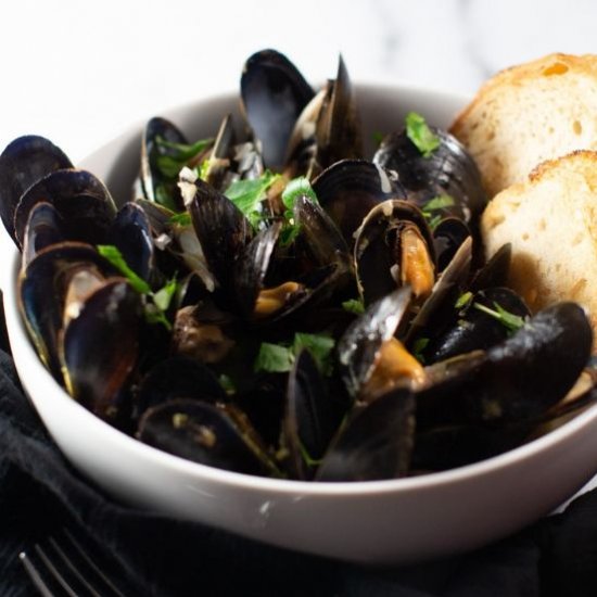 Mussels in White Wine Sauce