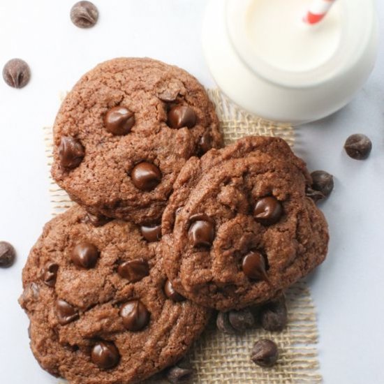 Chocolate Chocolate Chip Cookies