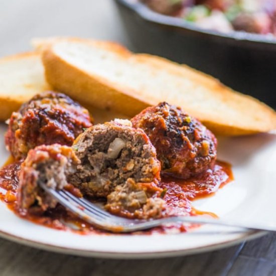 Baked Parmesan Meatballs