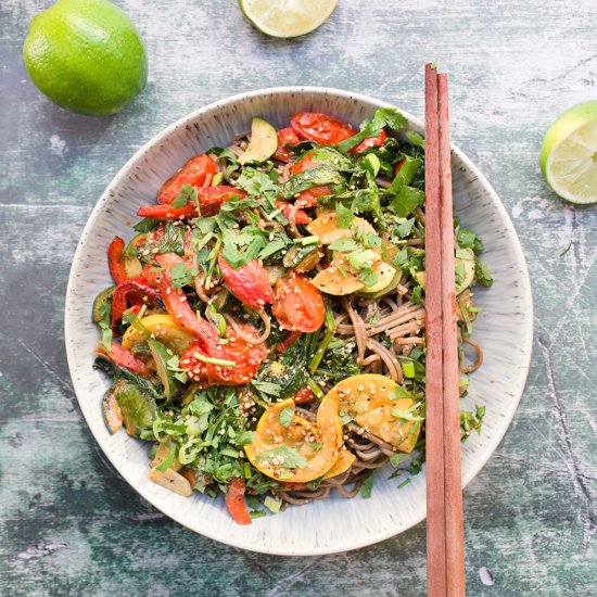 Miso Lime Soba Summer Noodles