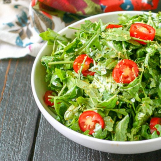 Arugula Salad with Lemon Balsamic