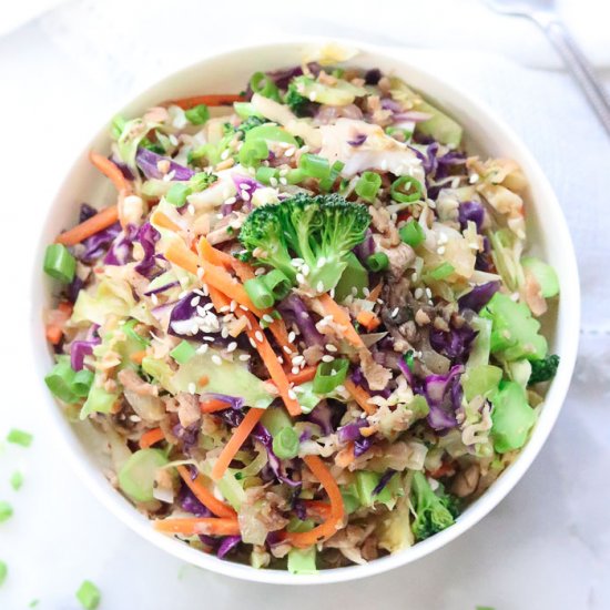 Vegan Egg Roll in a Bowl