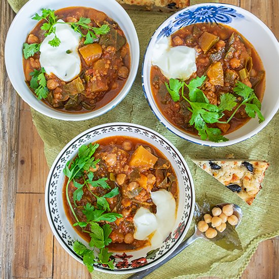 Instant Pot Vegan Chickpea Chili