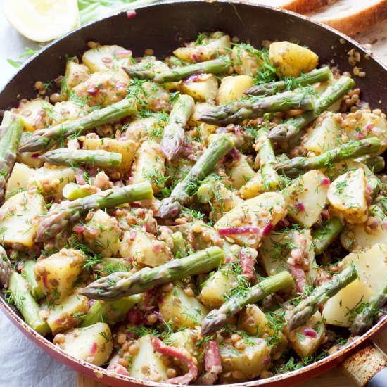 Warm Potato Asparagus Salad