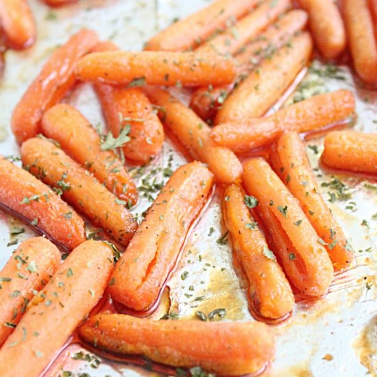 Brown Sugar Roasted Carrots