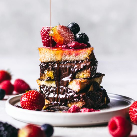 Nutella Stuffed French Toast