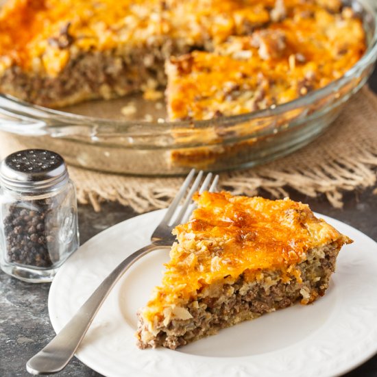 Impossible Cheeseburger Pie