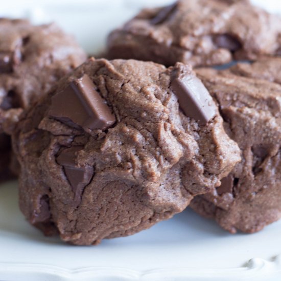 Fudgy Chocolate Chip Cookies