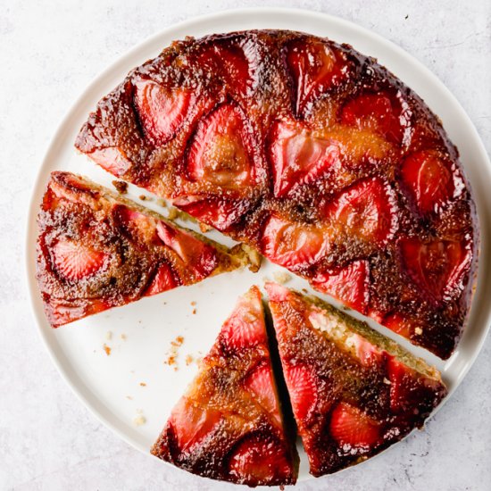 Strawberry Olive Oil Cake