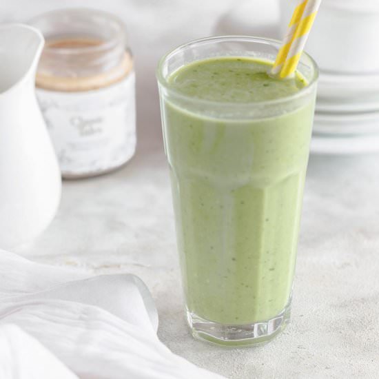 green smoothie almond butter recipe